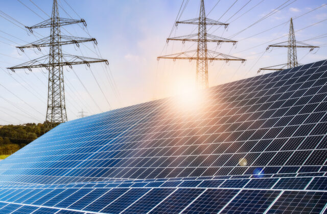 Photovoltaic system with power poles
